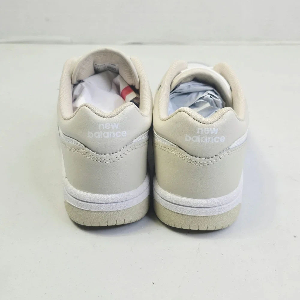 New Balance Kids 480 Sneakers Size 3 White Beige PSB480LB Low Top Athletic Shoes